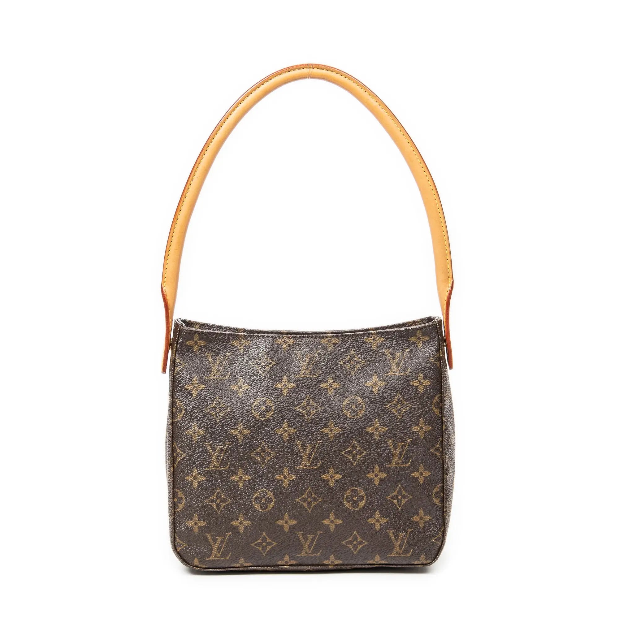 Bolso de hombro Looping MM lona Monogram marrón