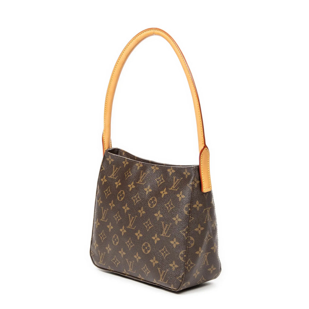 Bolso de hombro Looping MM lona Monogram marrón