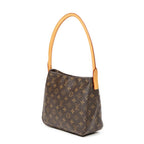 Bolso de hombro Looping MM lona Monogram marrón