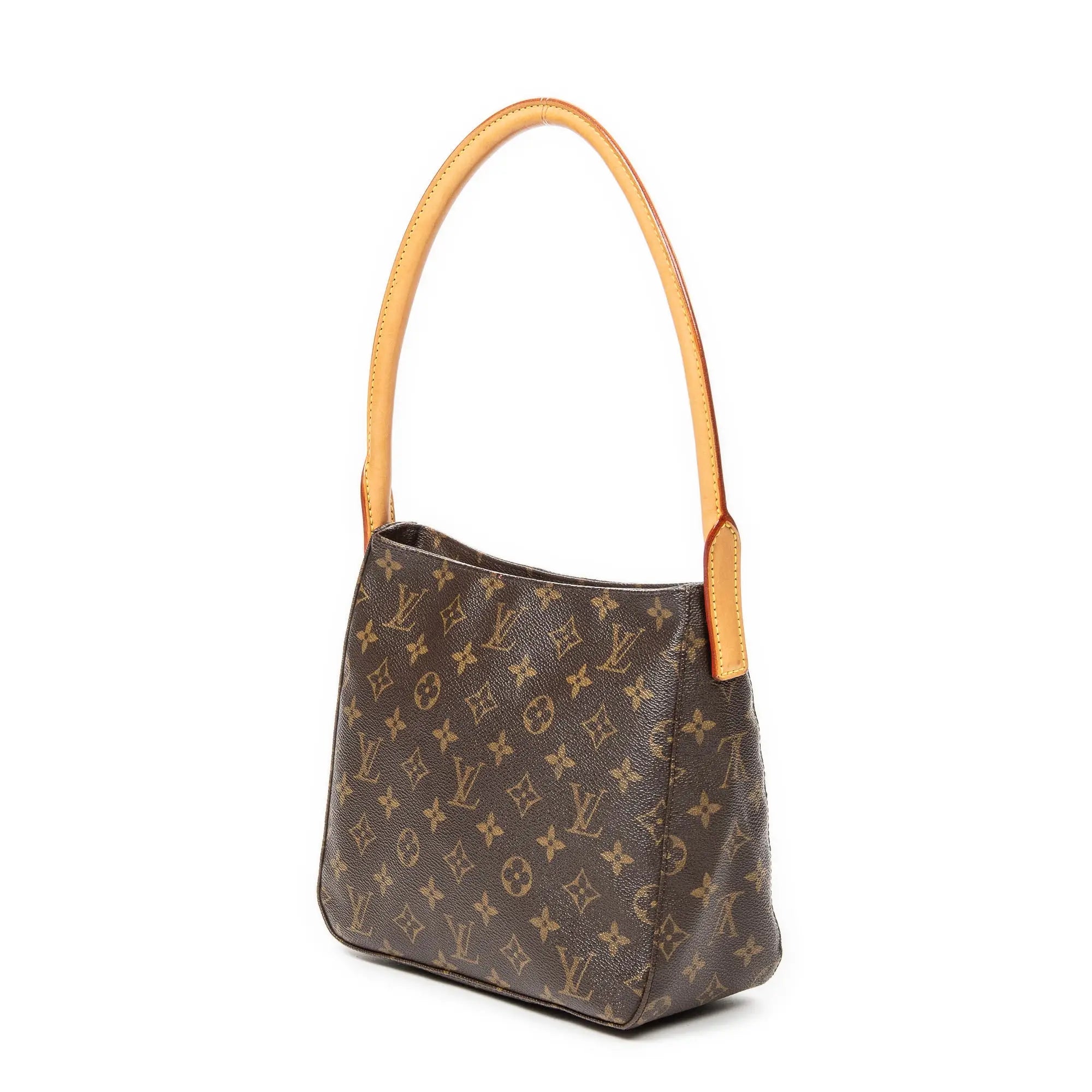 Bolso de hombro Looping MM lona Monogram marrón