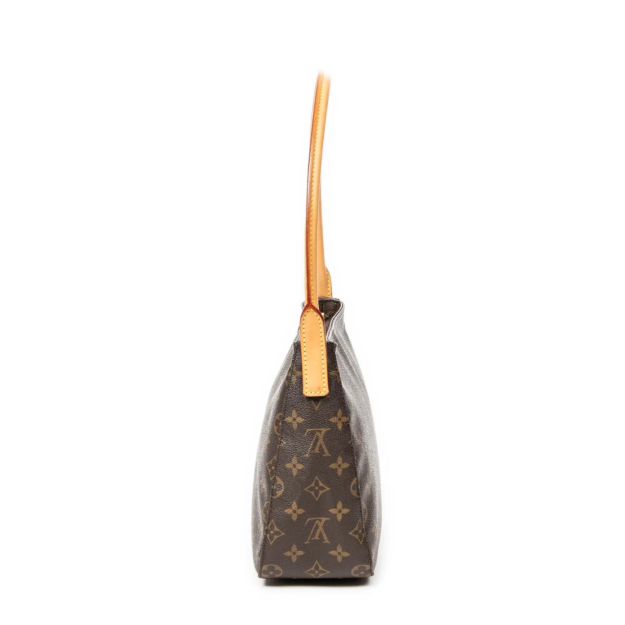 Bolso de hombro Looping MM lona Monogram marrón