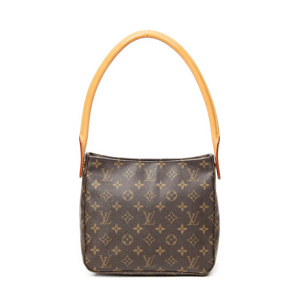 Bolso de hombro Looping MM lona Monogram marrón