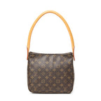 Bolso de hombro Looping MM lona Monogram marrón