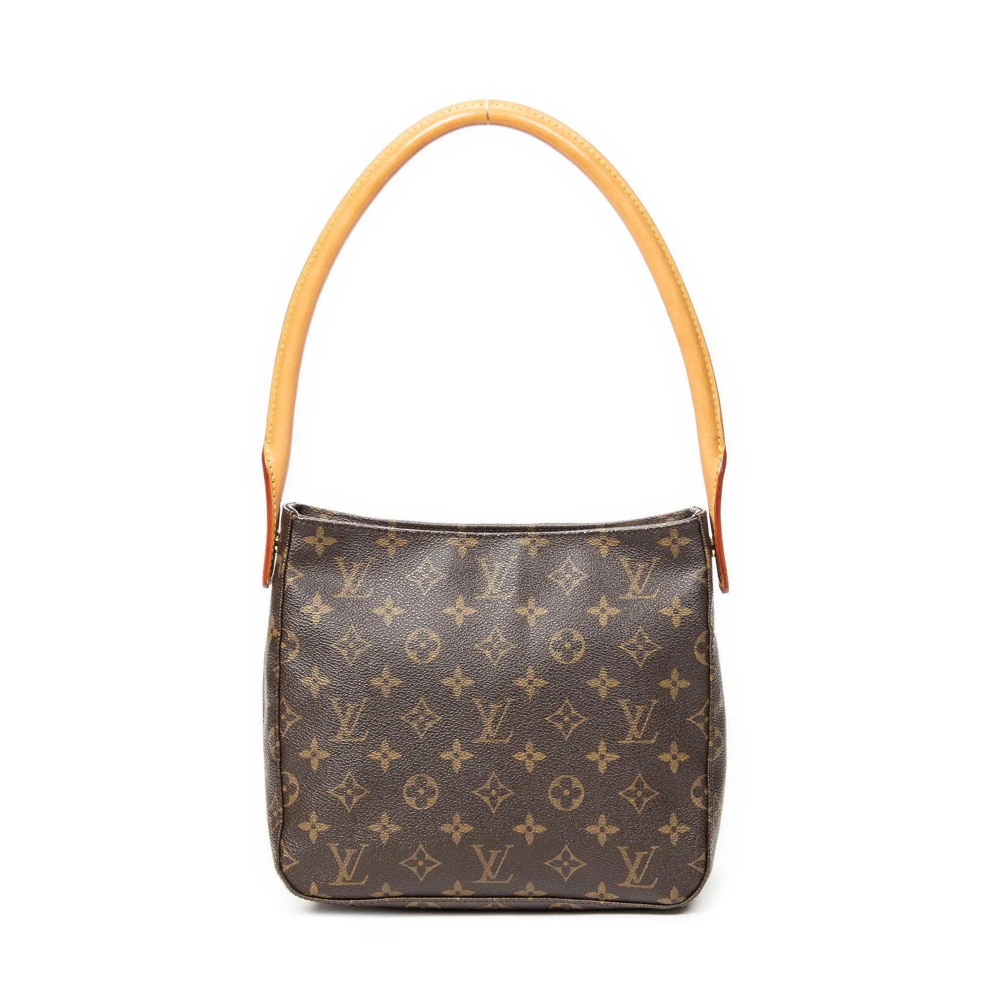 Bolso de hombro Looping MM lona Monogram marrón