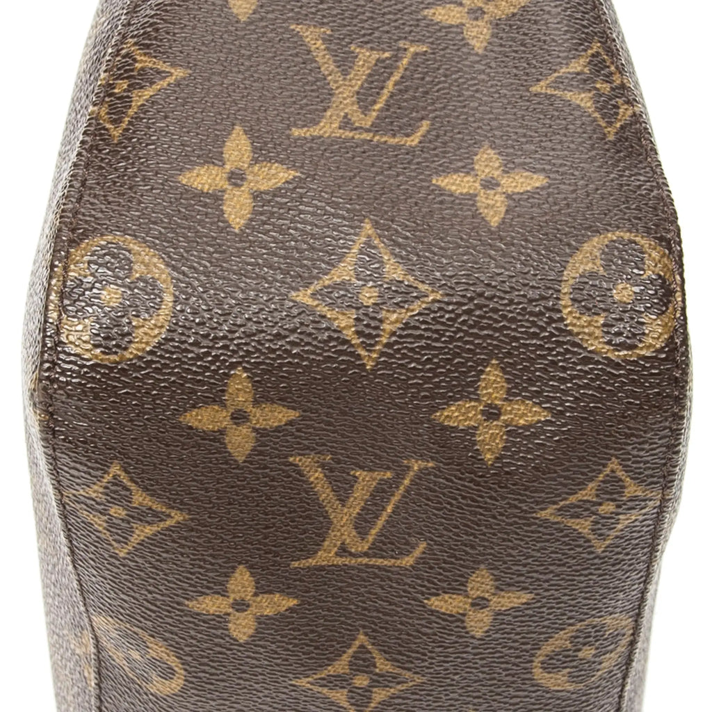 Bolso de hombro Looping MM lona Monogram marrón