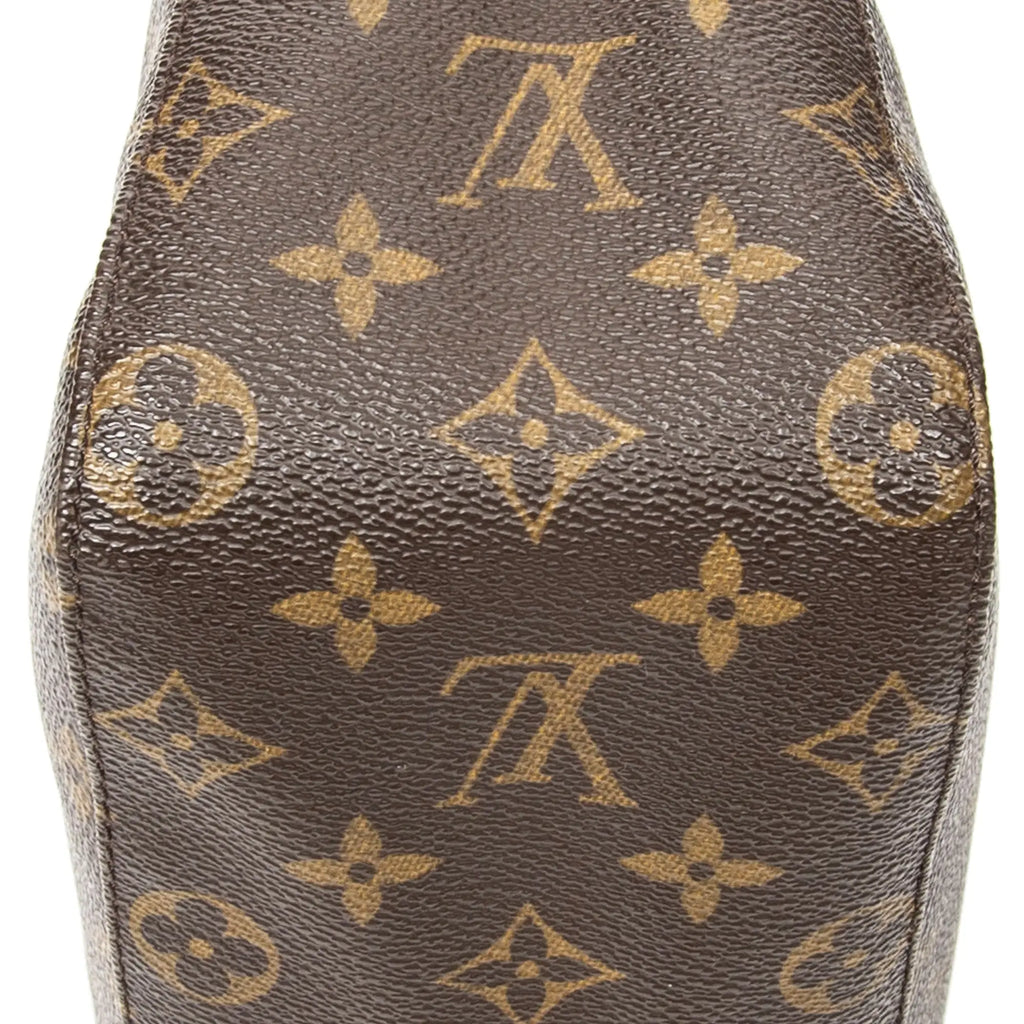 Bolso de hombro Looping MM lona Monogram marrón