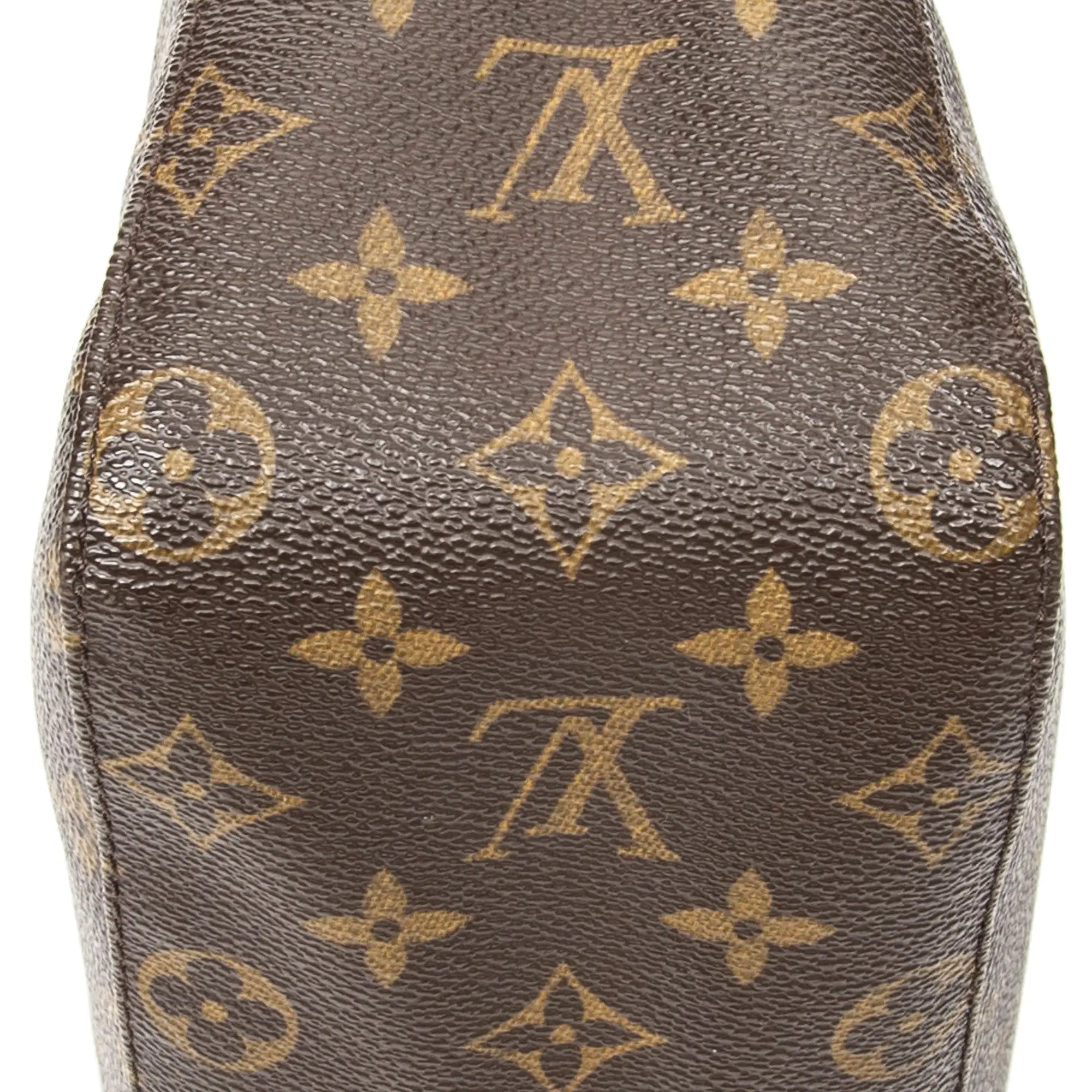 Bolso de hombro Looping MM lona Monogram marrón