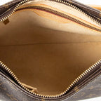Bolso de hombro Looping MM lona Monogram marrón