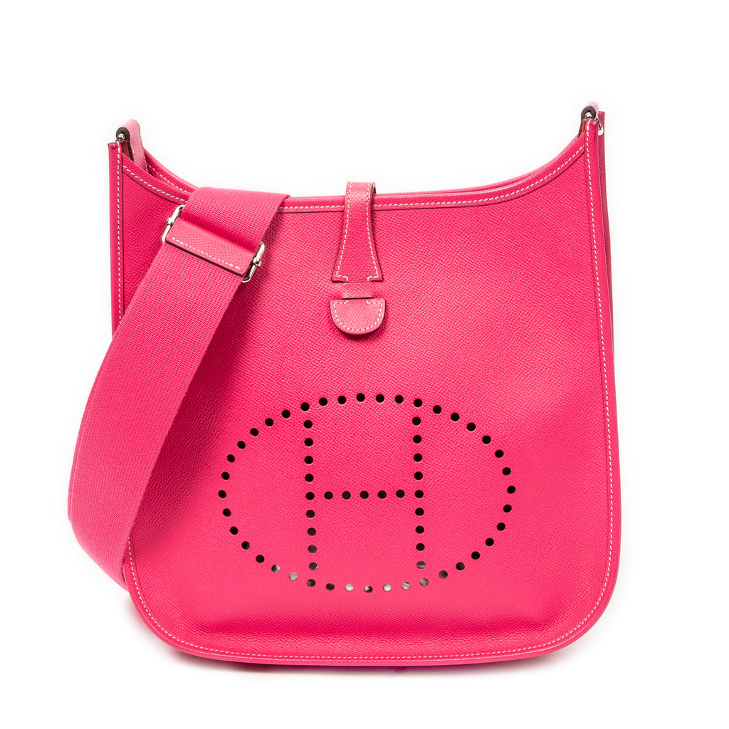 Shoulder Bag Evelyne III PM Rose Tyrien Epsom Leather