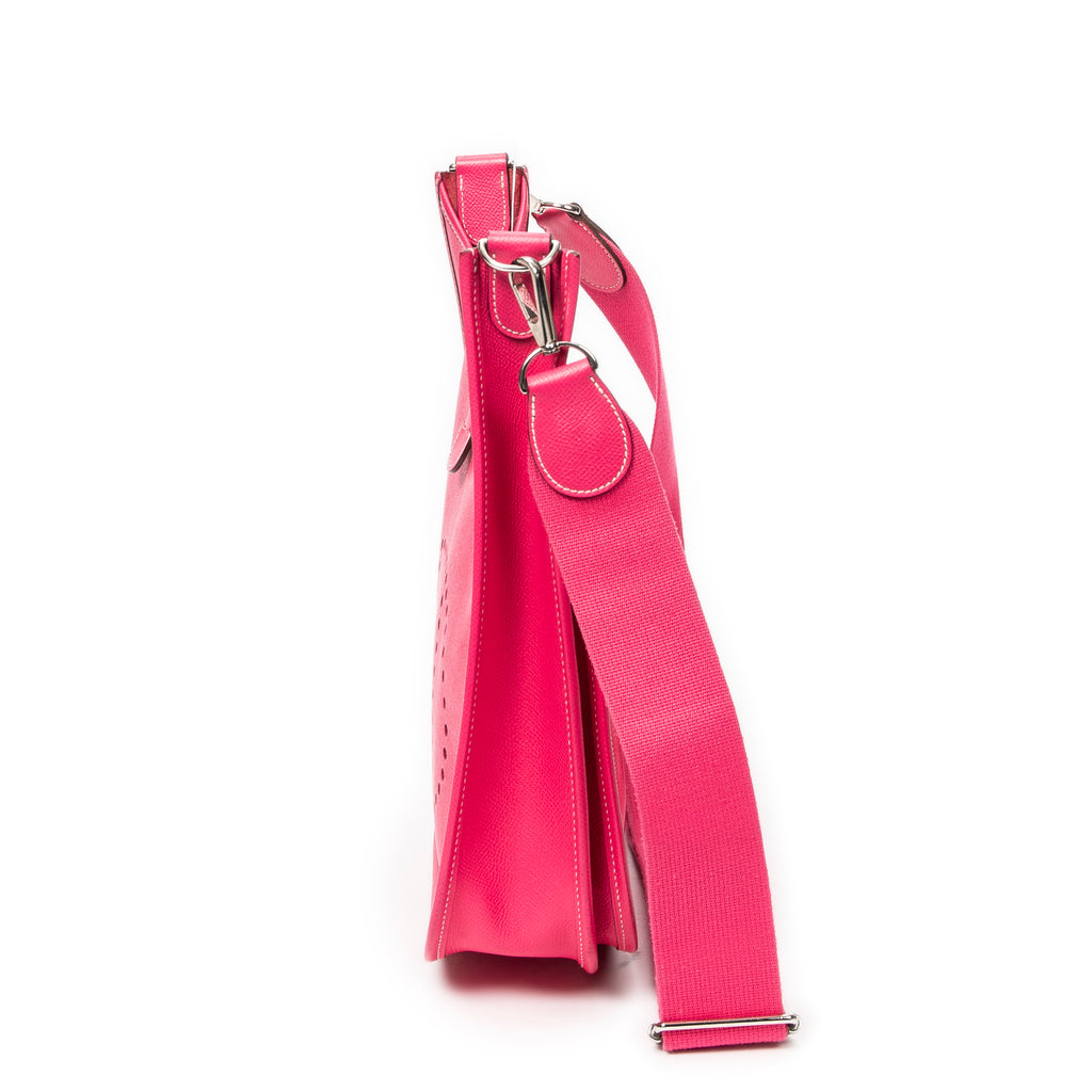 Shoulder Bag Evelyne III PM Rose Tyrien Epsom Leather