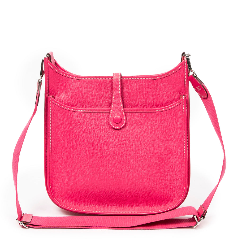 Shoulder Bag Evelyne III PM Rose Tyrien Epsom Leather