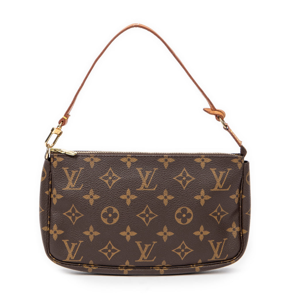 Handbag Accessory Pouch Brown Monogram Canvas