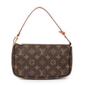 Handbag Accessory Pouch Brown Monogram Canvas