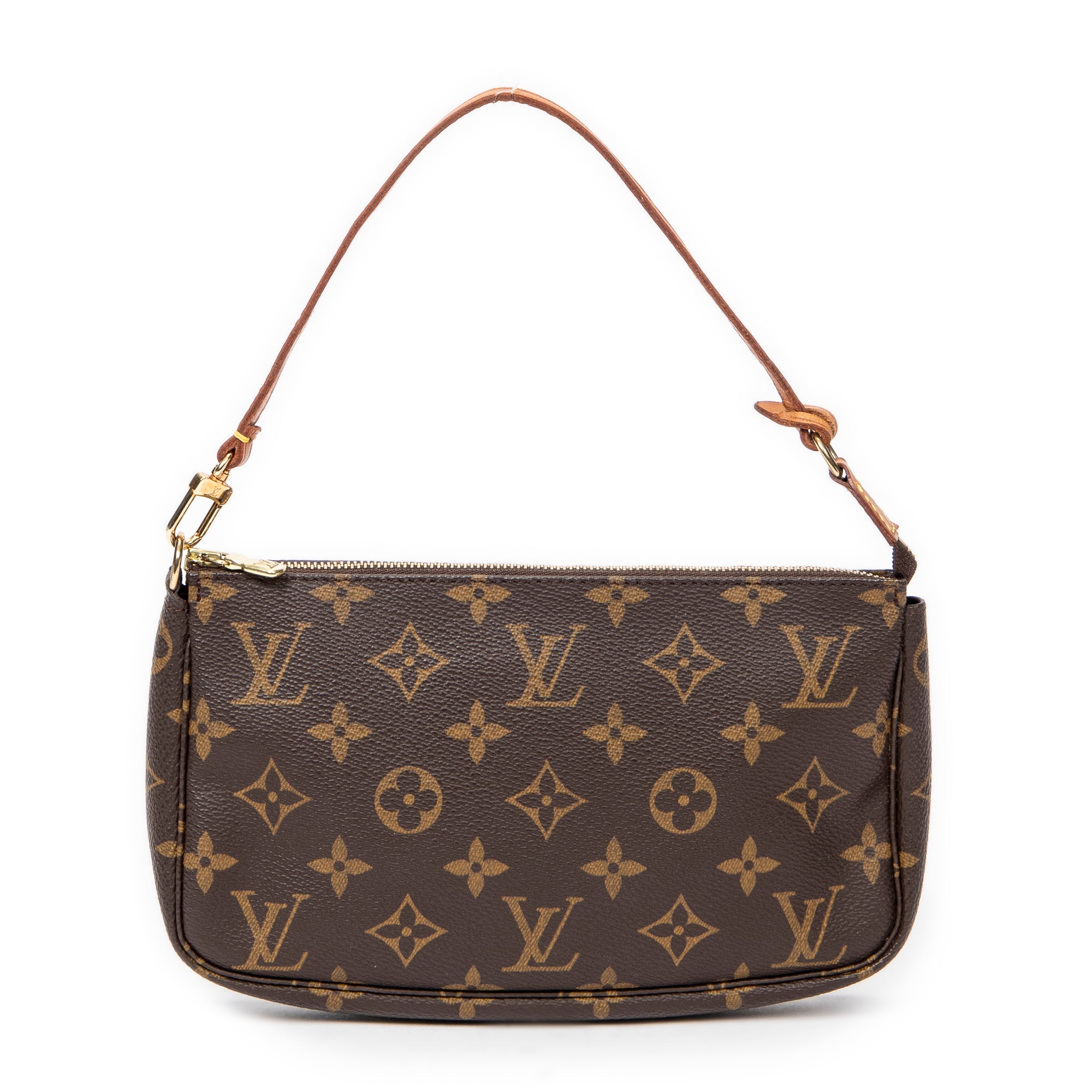 Handbag Accessory Pouch Brown Monogram Canvas