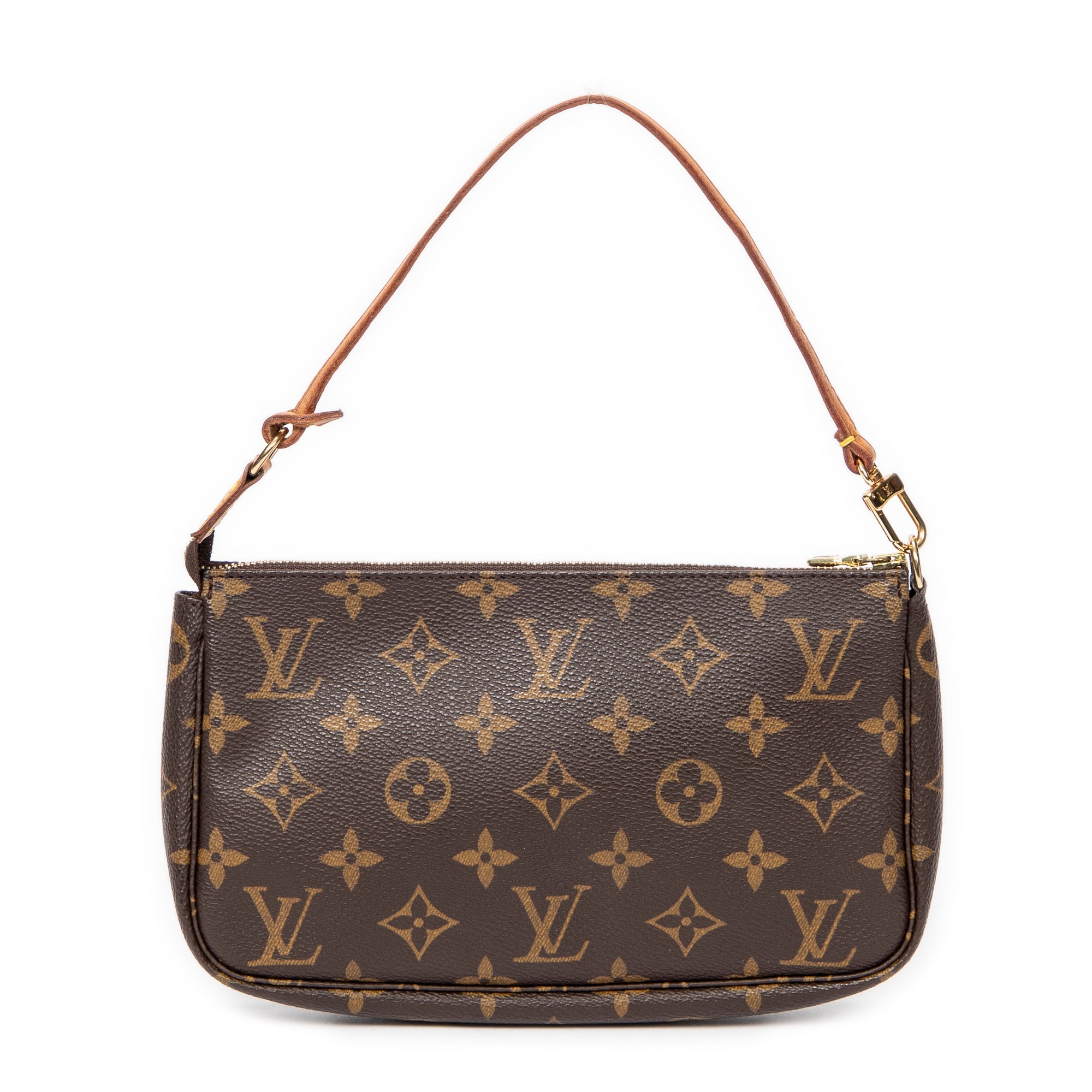 Handbag Accessory Pouch Brown Monogram Canvas