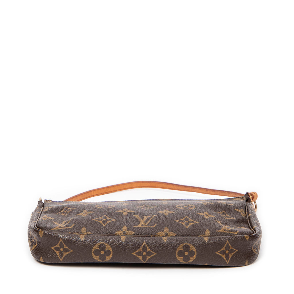 Handbag Accessory Pouch Brown Monogram Canvas