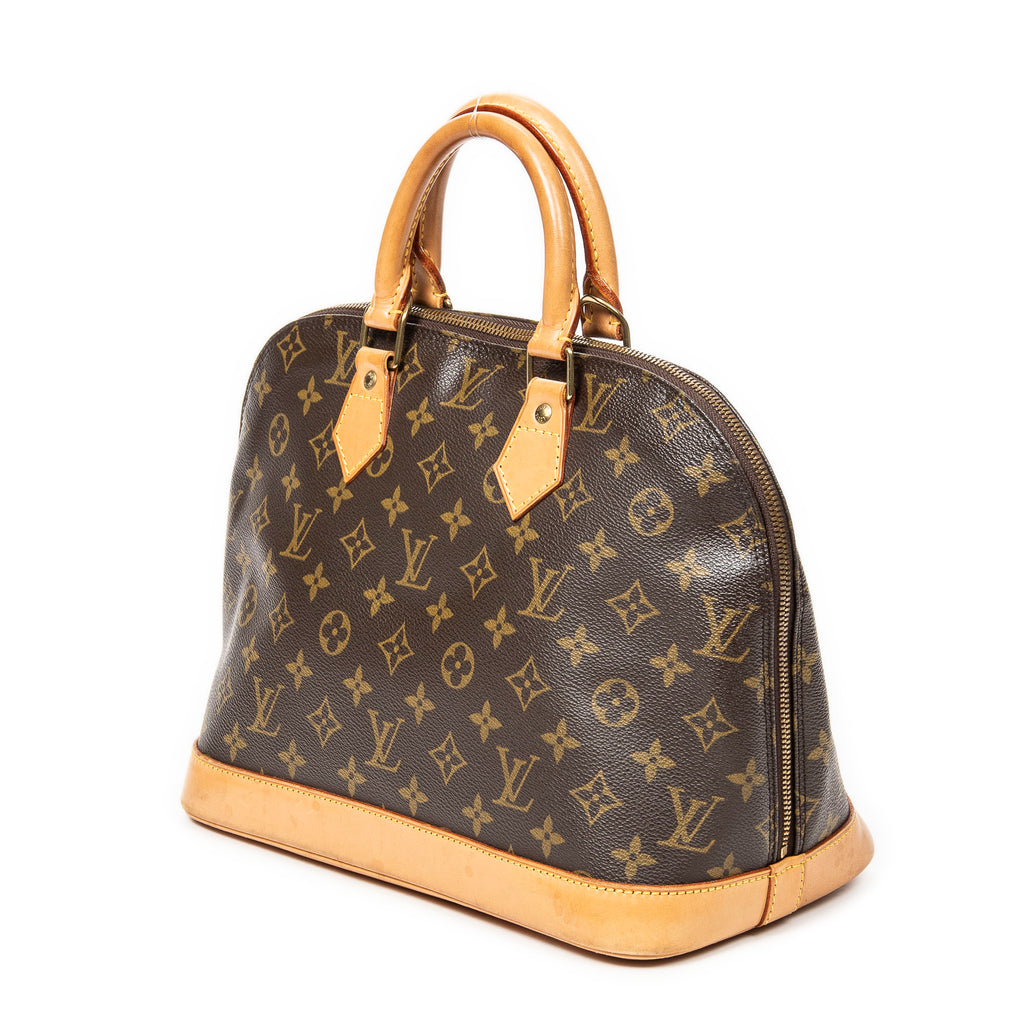 Handbag Alma PM Brown Monogram Canvas