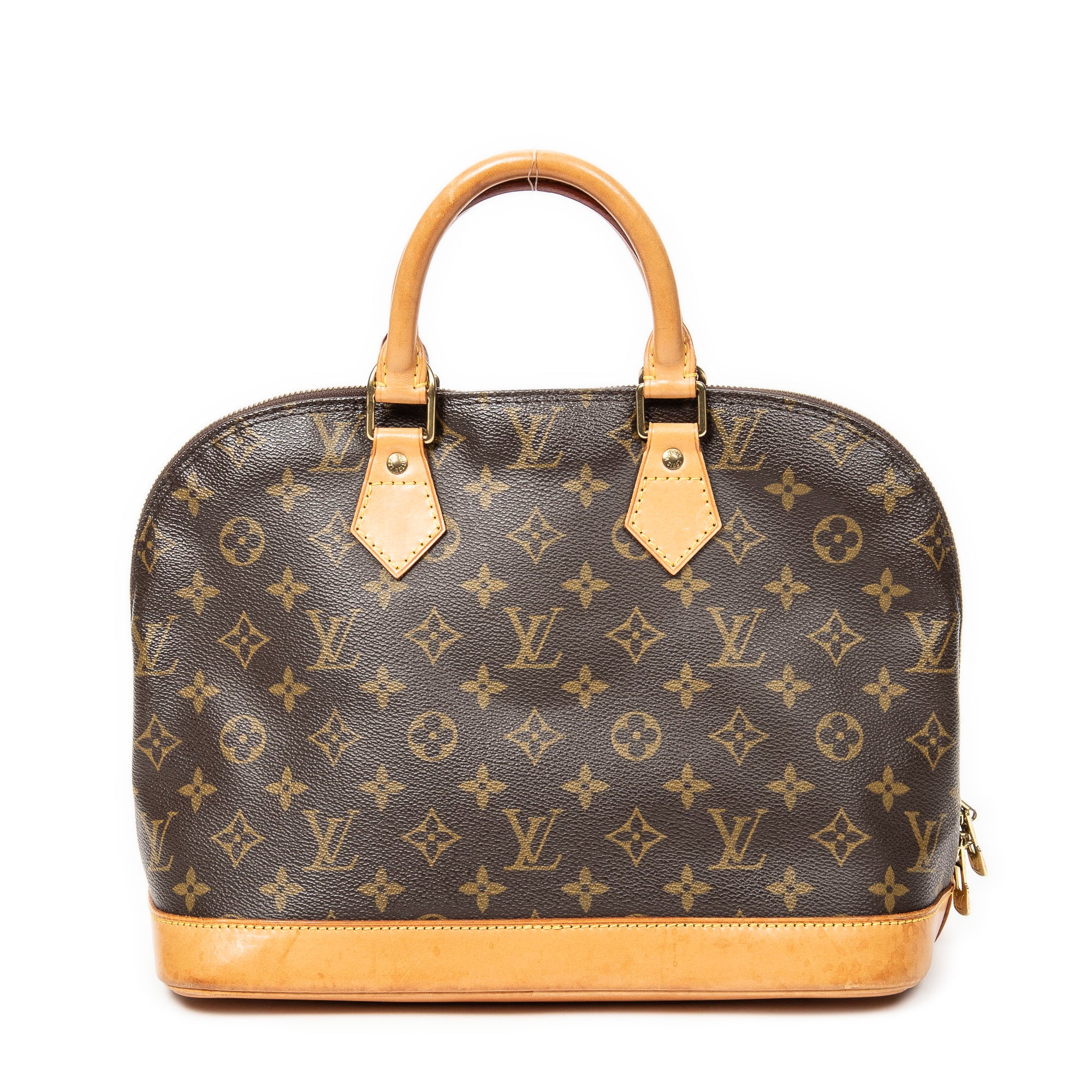 Handbag Alma PM Brown Monogram Canvas