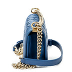 Shoulder Bag Rare Ltd. Ed. Small Woven Boy Blue Woven Lambskin Leather