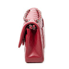 Shoulder Bag Classic Double Flap 26 Red Quilted Caviar Leather
