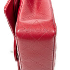 Shoulder Bag Classic Double Flap 26 Red Quilted Caviar Leather