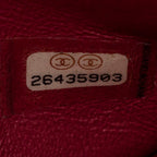 Shoulder Bag Classic Double Flap 26 Red Quilted Caviar Leather