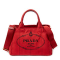 Shoulder Bag Small Canapa Tote Red Canapa Canvas