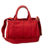 Shoulder Bag Small Canapa Tote Red Canapa Canvas