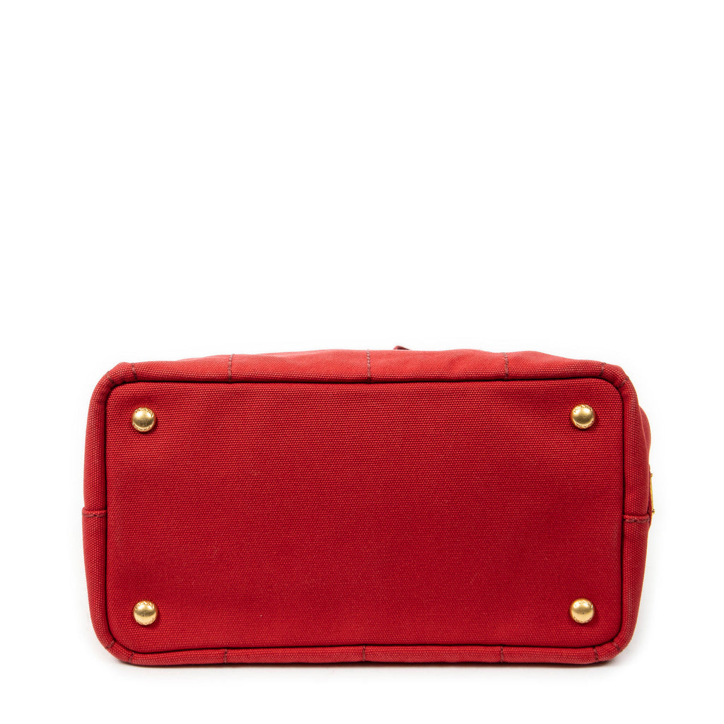 Shoulder Bag Small Canapa Tote Red Canapa Canvas