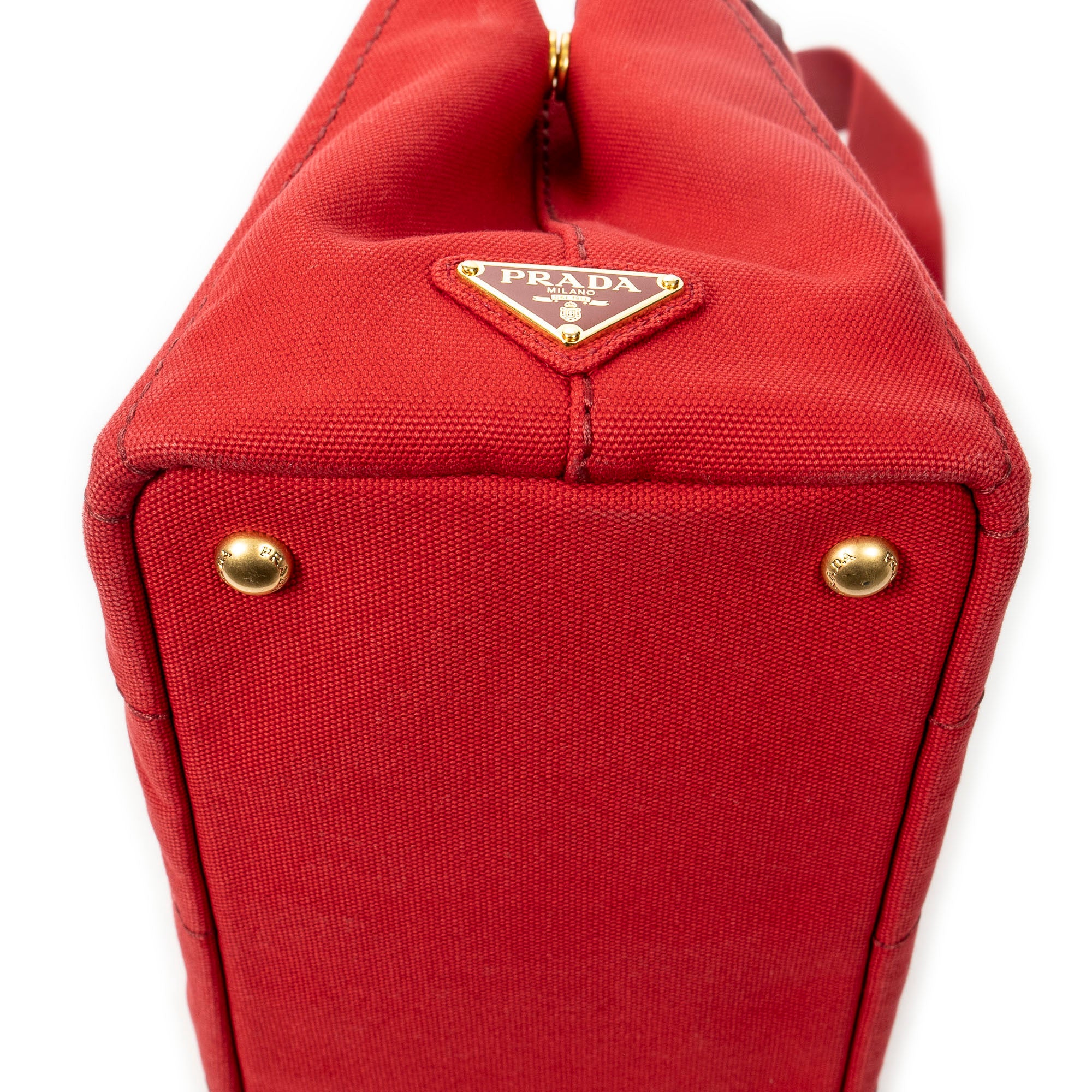 Shoulder Bag Small Canapa Tote Red Canapa Canvas