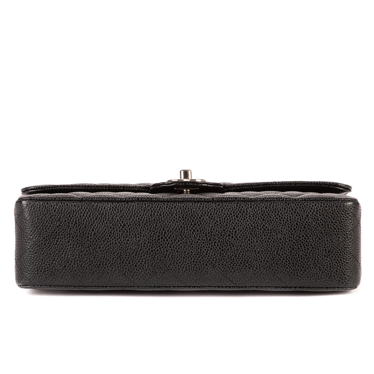 Shoulder Bag Classic Double Flap 26 Black Quilted Caviar Leather