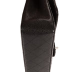 Shoulder Bag Classic Double Flap 26 Black Quilted Caviar Leather