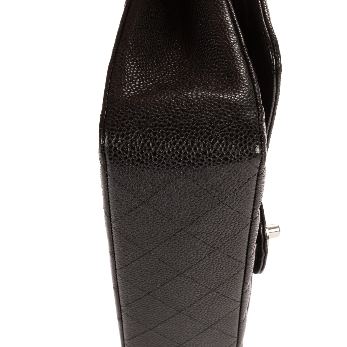 Shoulder Bag Classic Double Flap 26 Black Quilted Caviar Leather