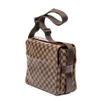 Shoulder Bag Naviglio GM Brown Damier Ebene