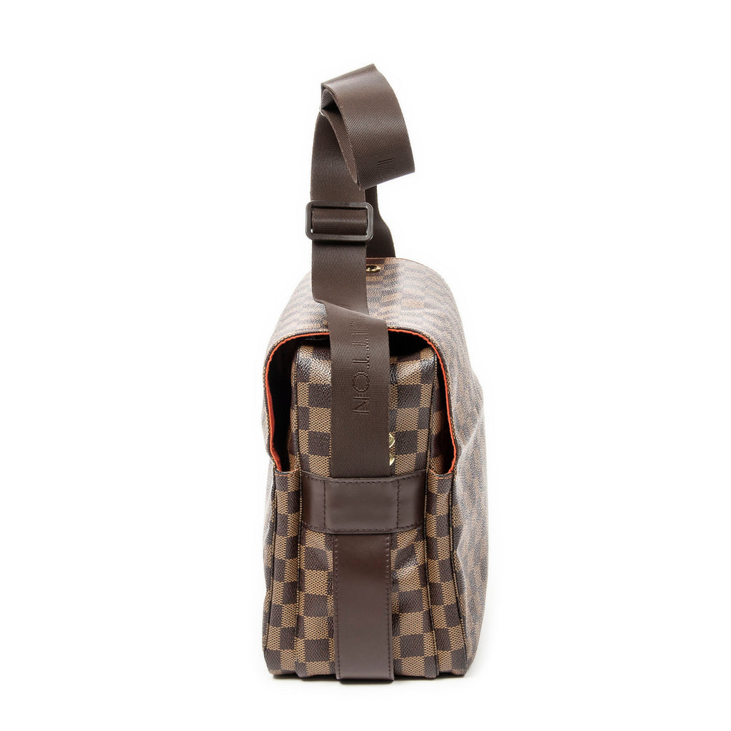 Shoulder Bag Naviglio GM Brown Damier Ebene
