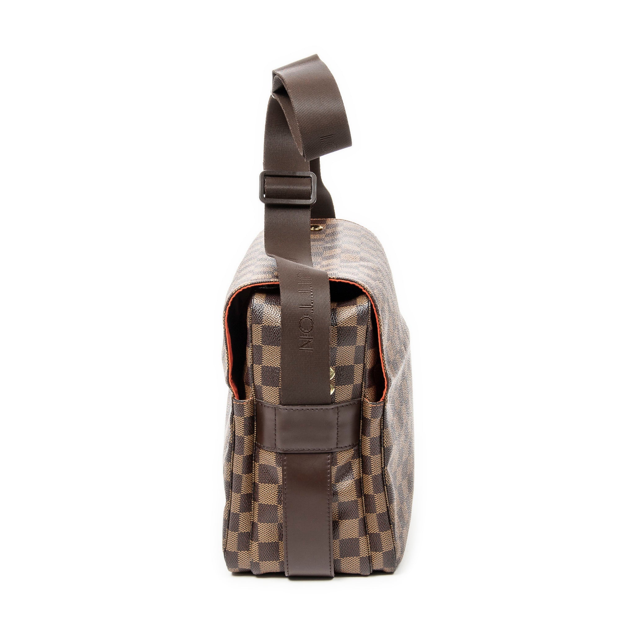 Shoulder Bag Naviglio GM Brown Damier Ebene