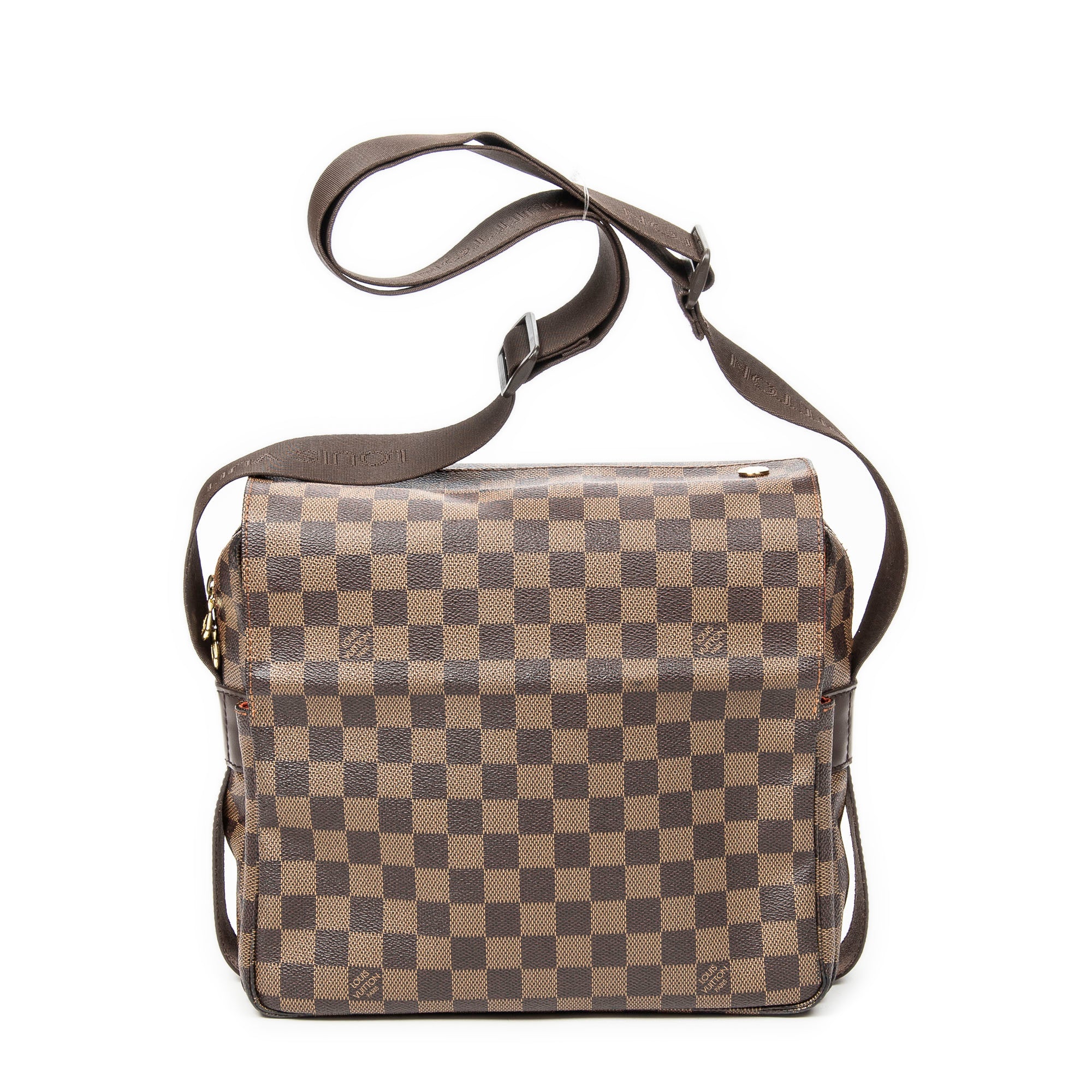Shoulder Bag Naviglio GM Brown Damier Ebene