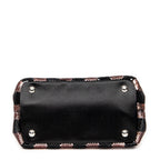 Shoulder Bag Mini Sequin Canapa Tote Pink Striped Sequin Canvas