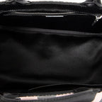 Bolso de hombro mini lentejuelas lona a rayas rosa Canapa con lentejuelas