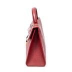 Shoulder Bag Vintage Flap Top Handle Red Diorissimo Coated Canvas