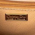 Shoulder Bag Vintage Flap Top Handle Red Diorissimo Coated Canvas