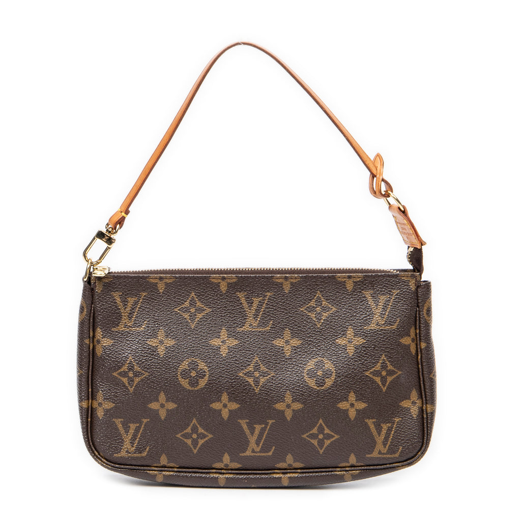 Handbag Accessory Pouch Brown Monogram Canvas