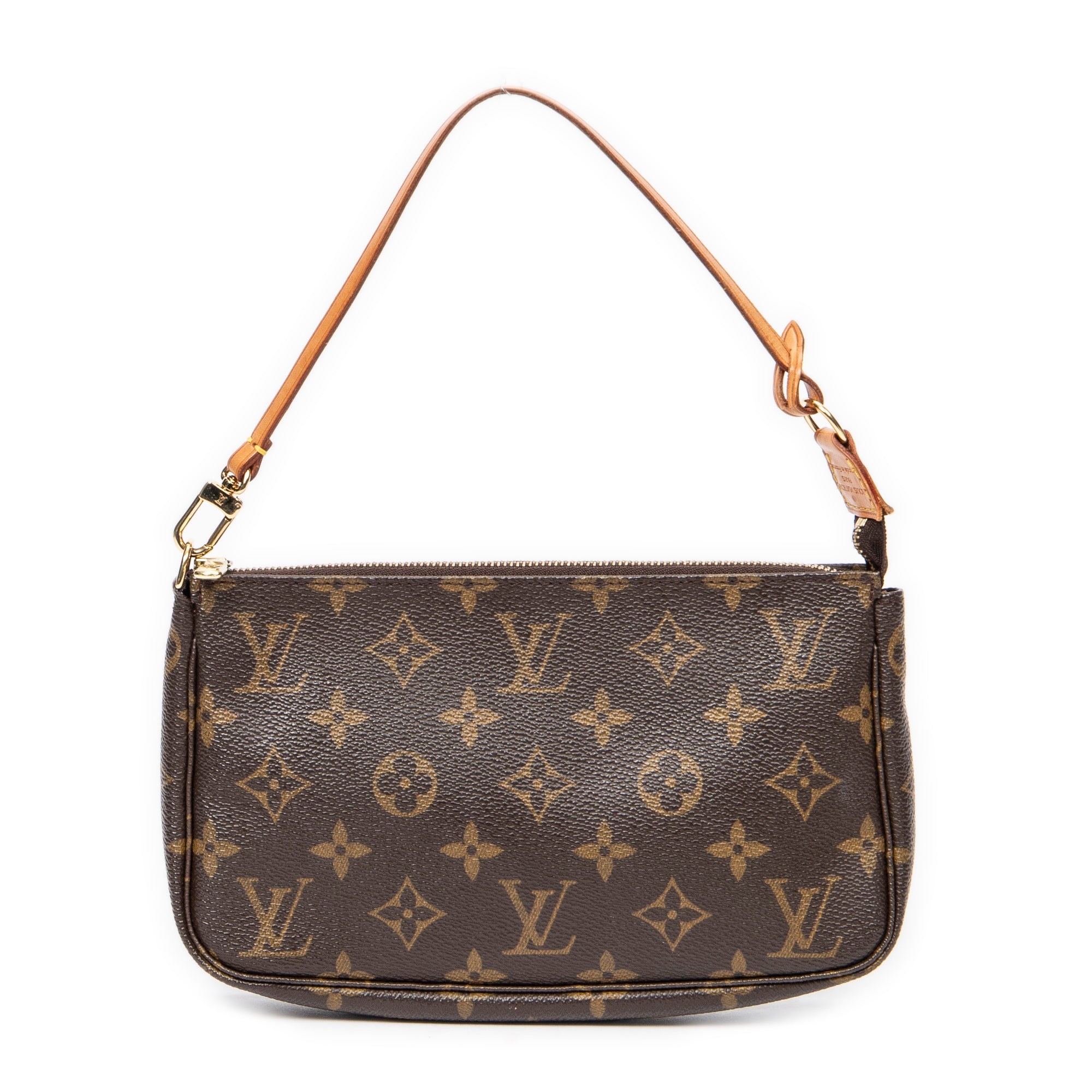 Handbag Accessory Pouch Brown Monogram Canvas