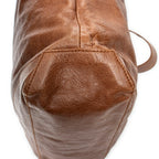 Bolso de Hombro The Day de Piel de Becerro Marrón Desgastada