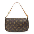 Handbag Accessory Pouch Brown Monogram Canvas