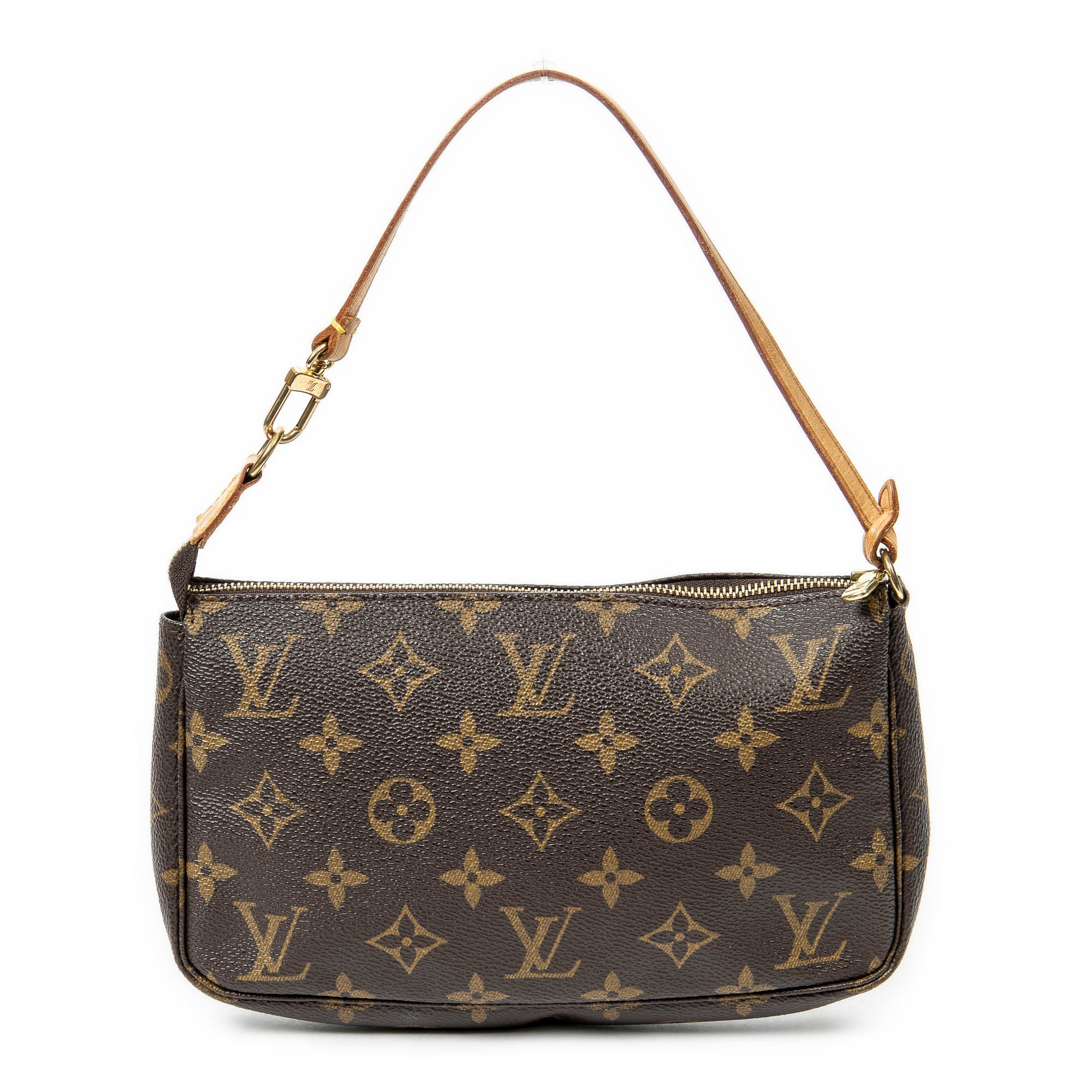 Handbag Accessory Pouch Brown Monogram Canvas