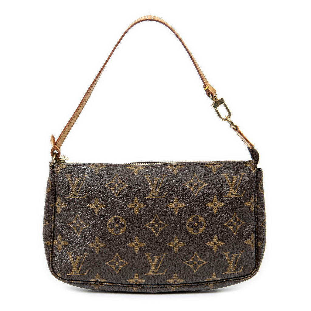 Handbag Accessory Pouch Brown Monogram Canvas