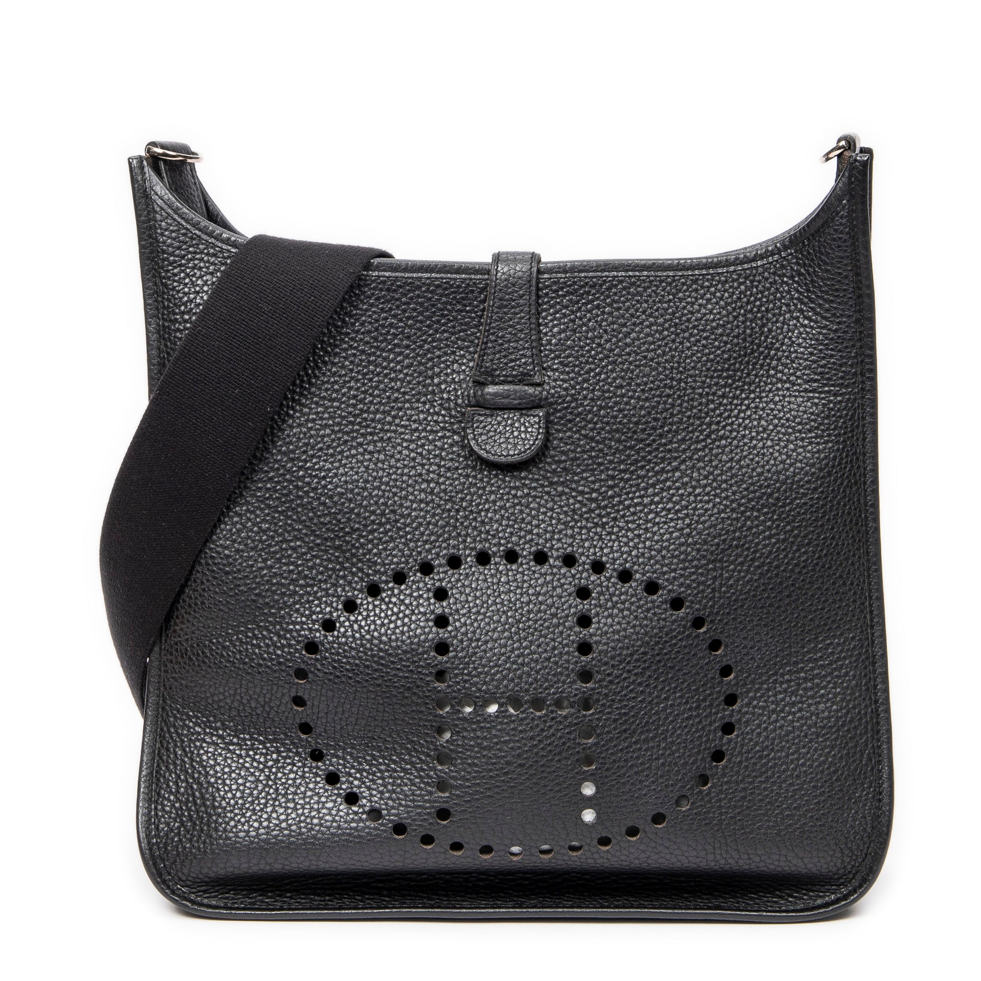 Shoulder Bag Evelyne I GM Black Togo Leather