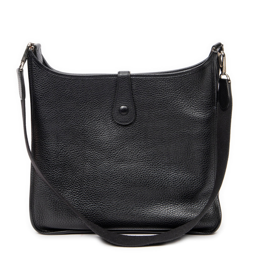 Shoulder Bag Evelyne I GM Black Togo Leather