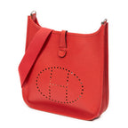 Sac bandoulière Evelyne I PM en cuir Epsom rouge